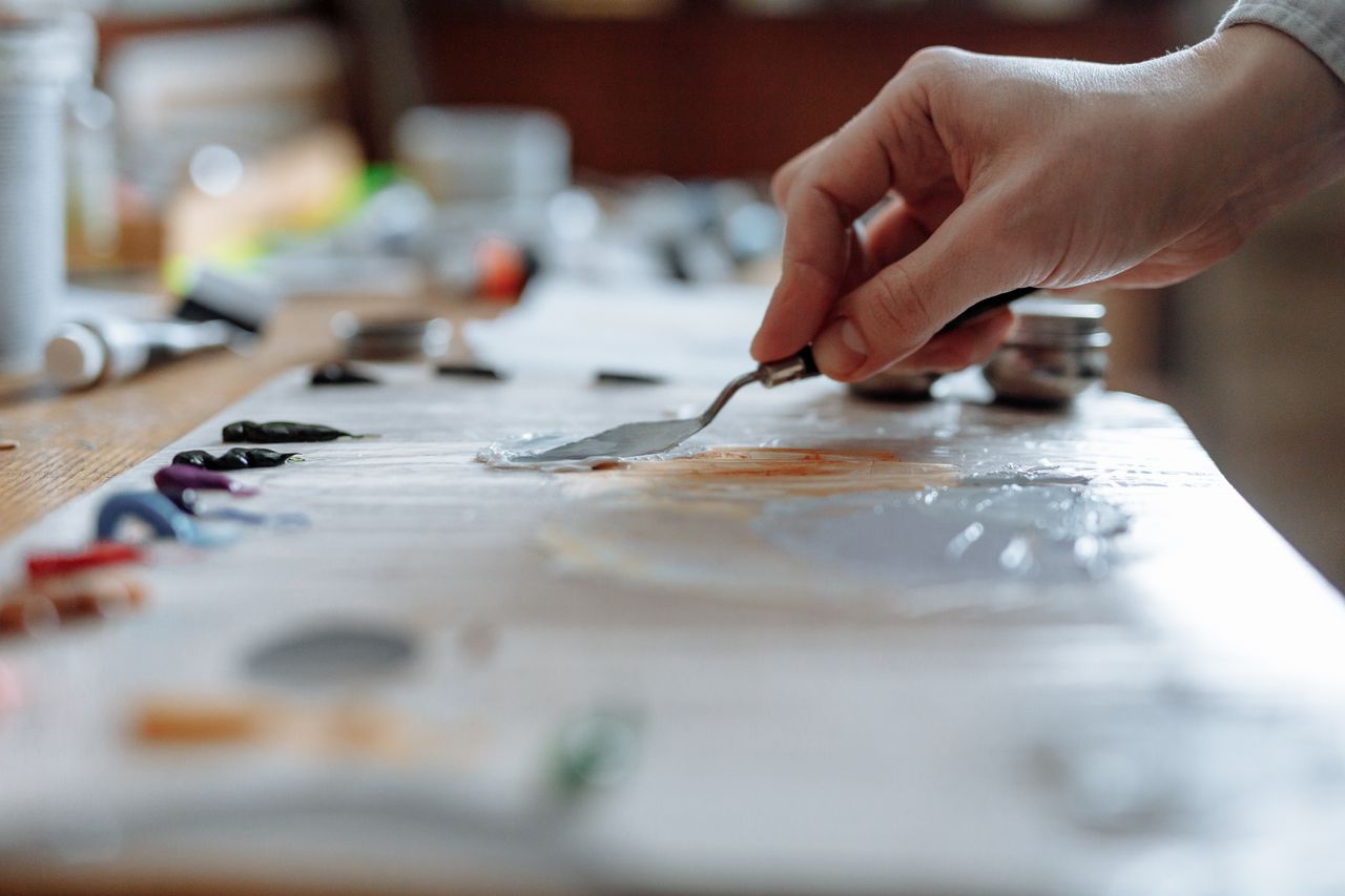 Denis Okafor in their studio